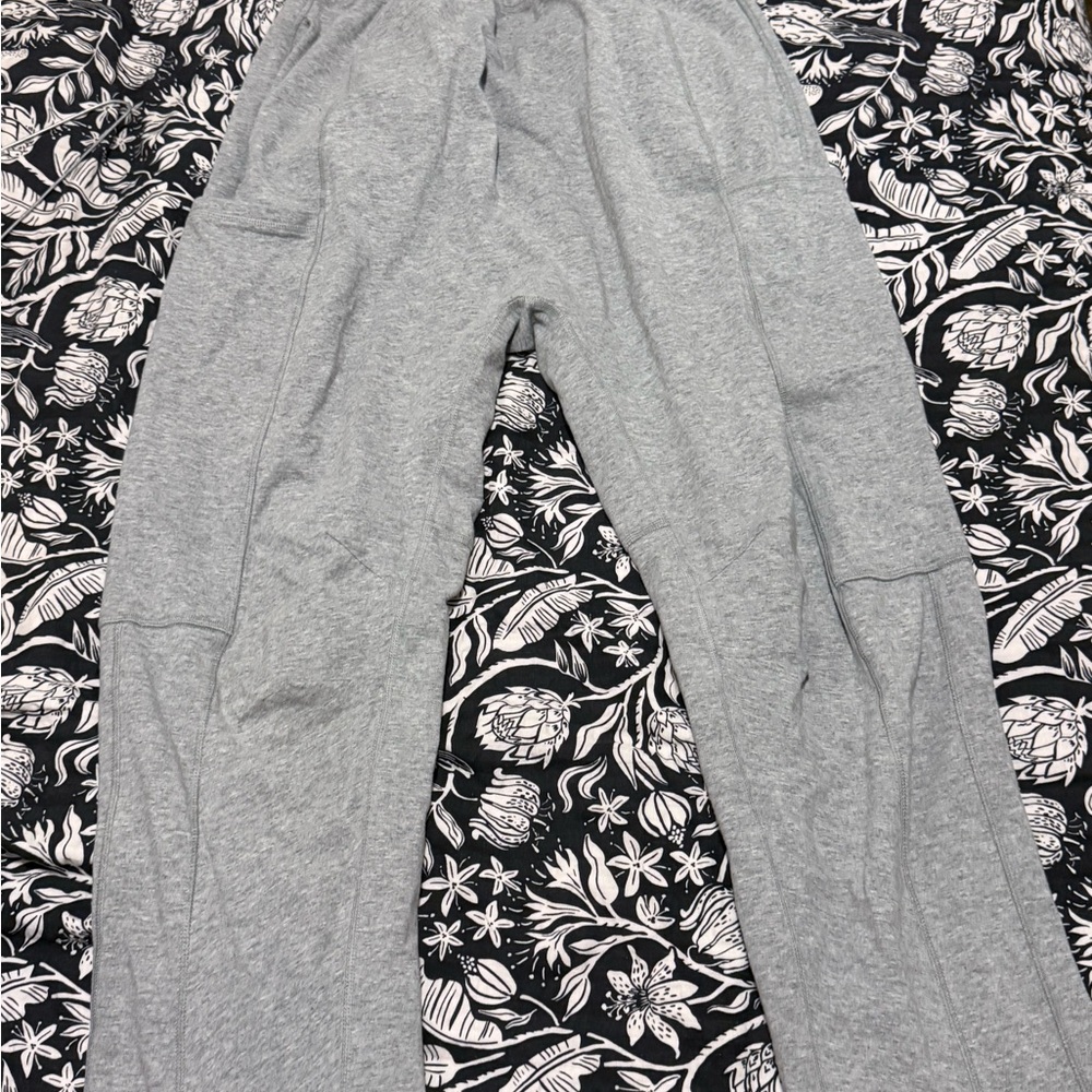 Free People Light Gray Track Joggers